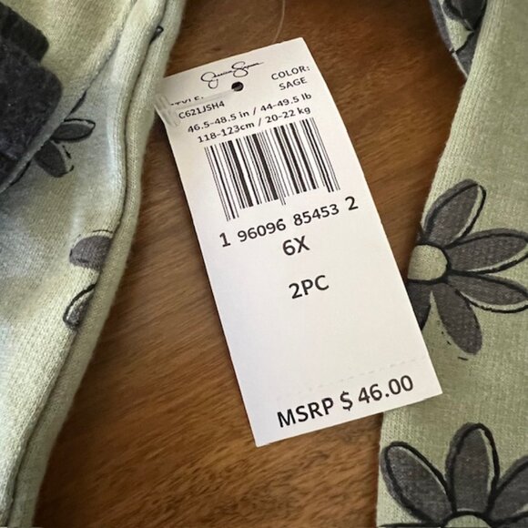 JESSICA SIMPSON NWT GIRLS SIZE 6X TWO PIECE OUTFIT - Picture 2 of 7